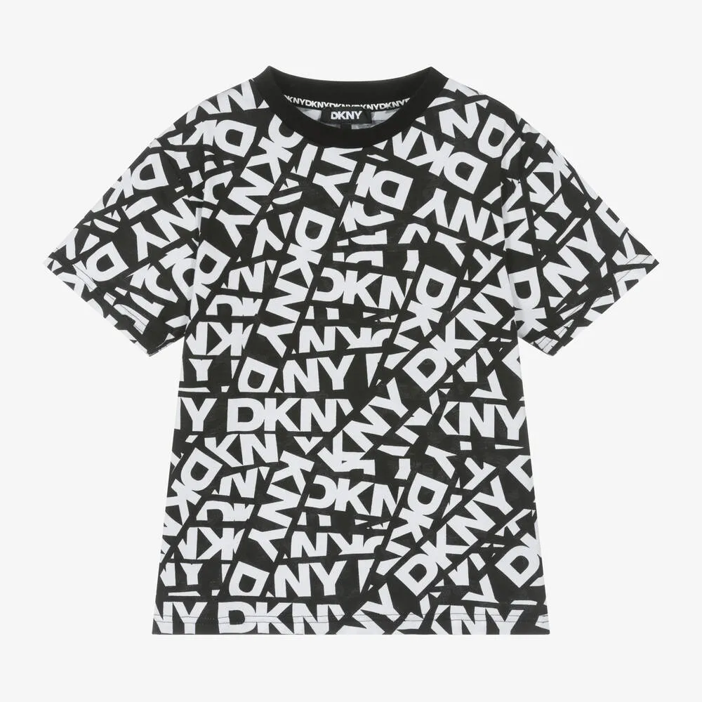 Black & White Cotton T-Shirt