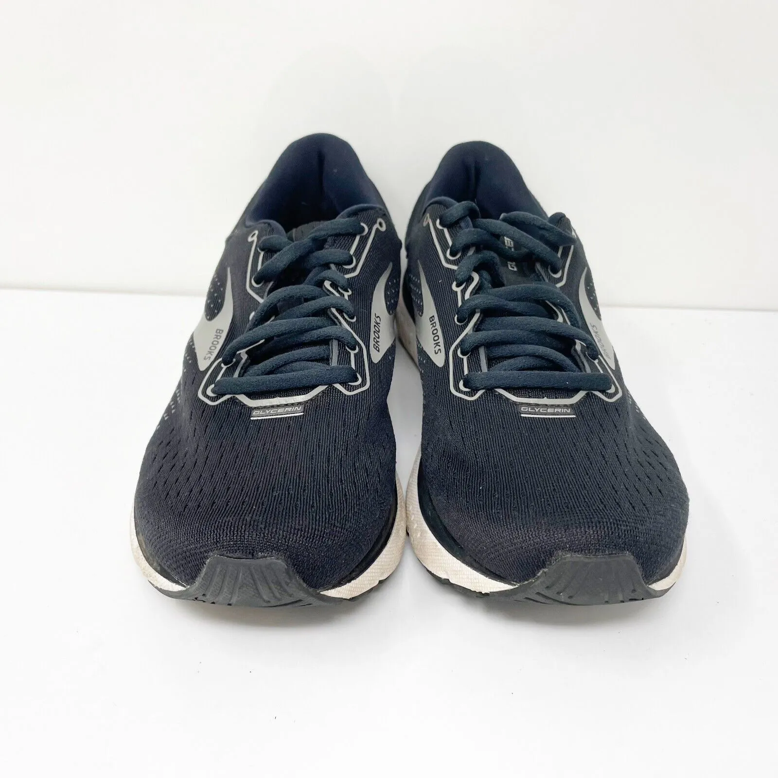 Brooks Womens Glycerin 18 1203171B057 Black Running Shoes Sneakers Size 9 B