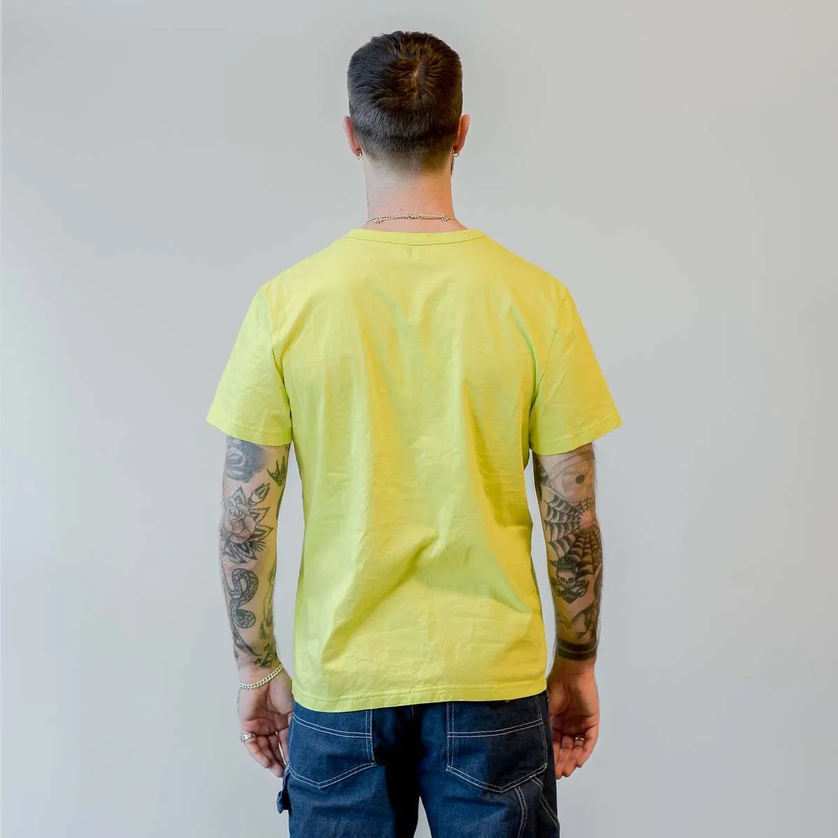 Dad's Pocket Tee Combed Cotton Jersey - Acid Lime