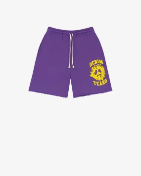 Denim Tears Men's Denim University Sweat Shorts  Purple