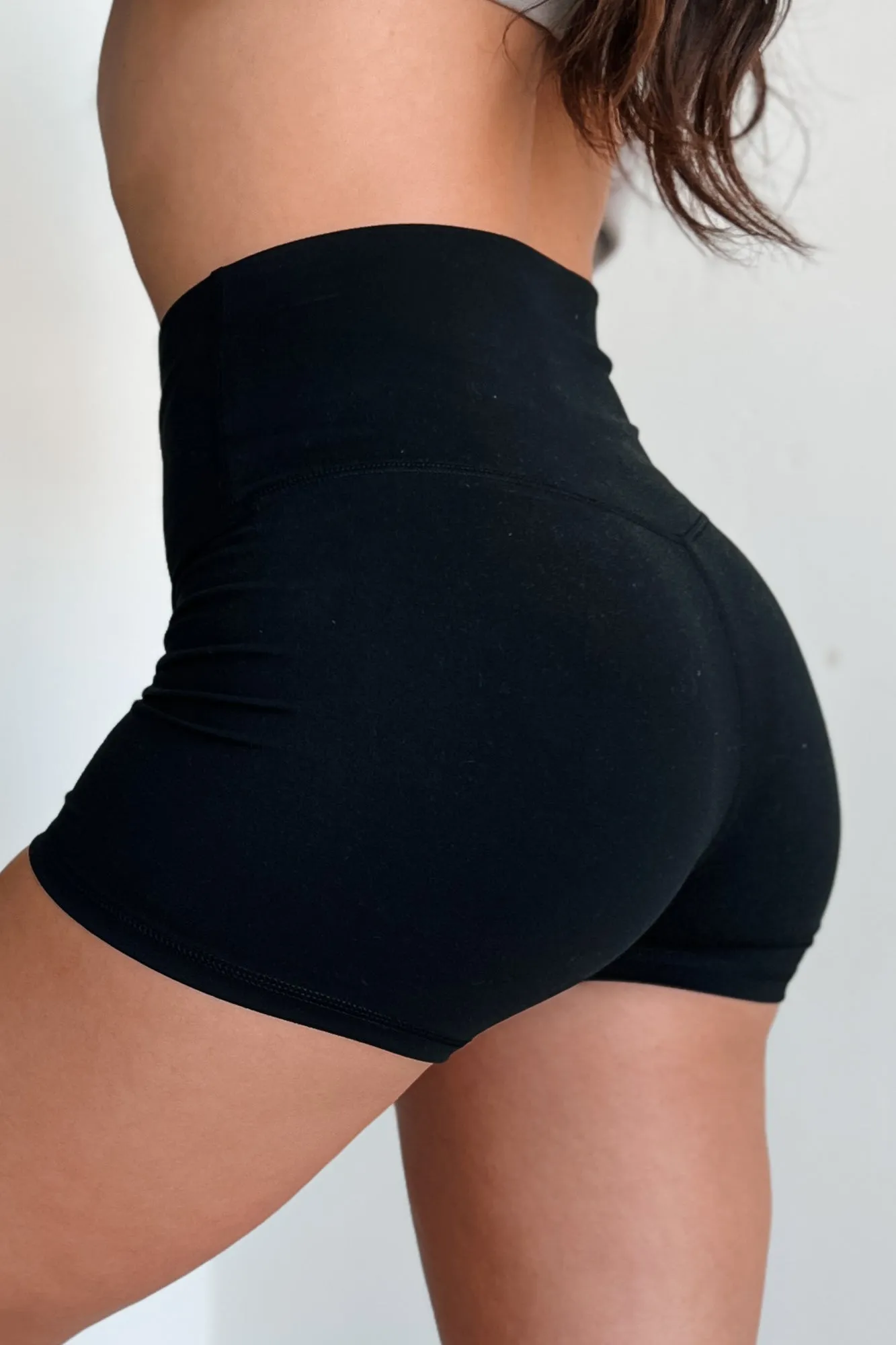 Determined To Win Buttery Soft Biker Shorts (Black)