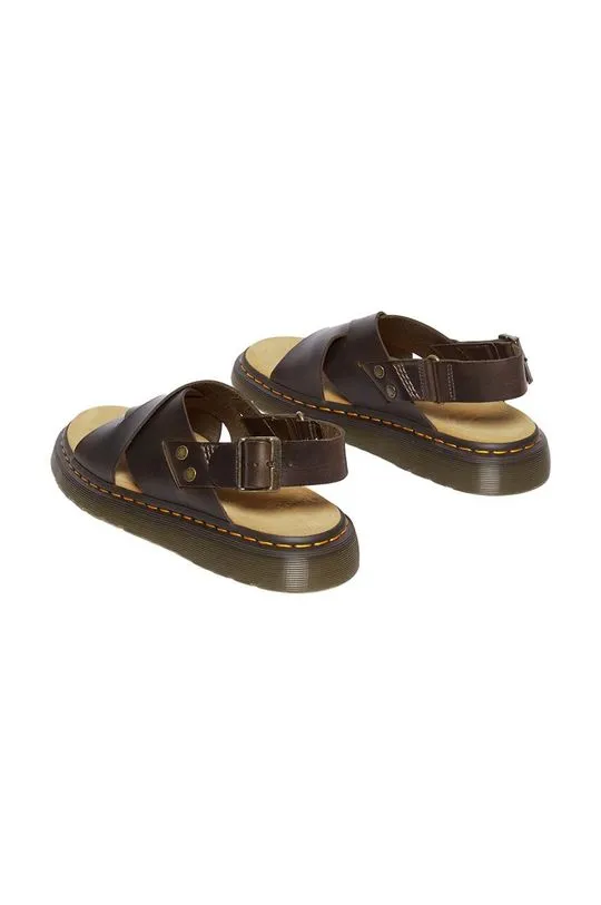 Dr. Martens leather sandals Zane men's brown color DM31577375