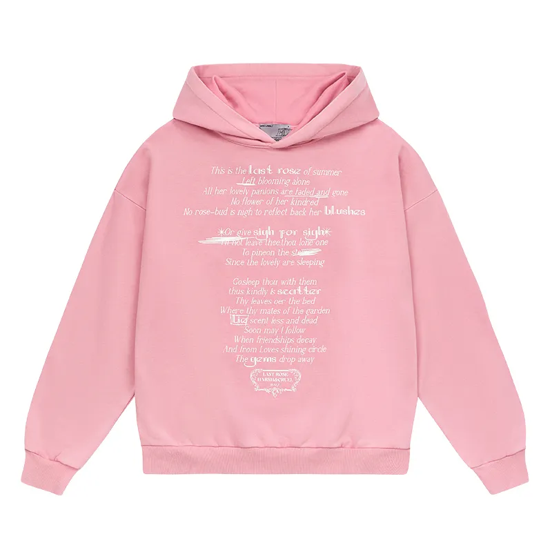 HARSH AND CRUEL  |Unisex Street Style Long Sleeves Cotton Logo Hoodies
