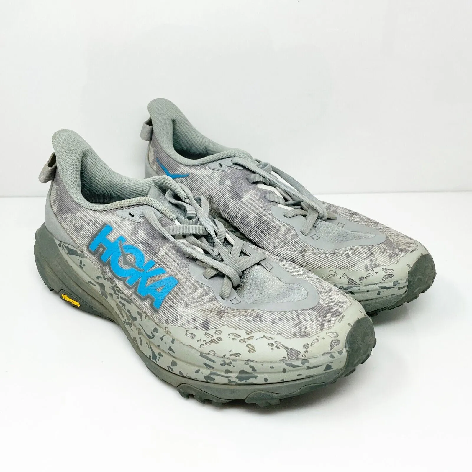 Hoka One One Mens Speedgoat 6 1147791 GCG Gray Running Shoes Sneakers Size 9 D