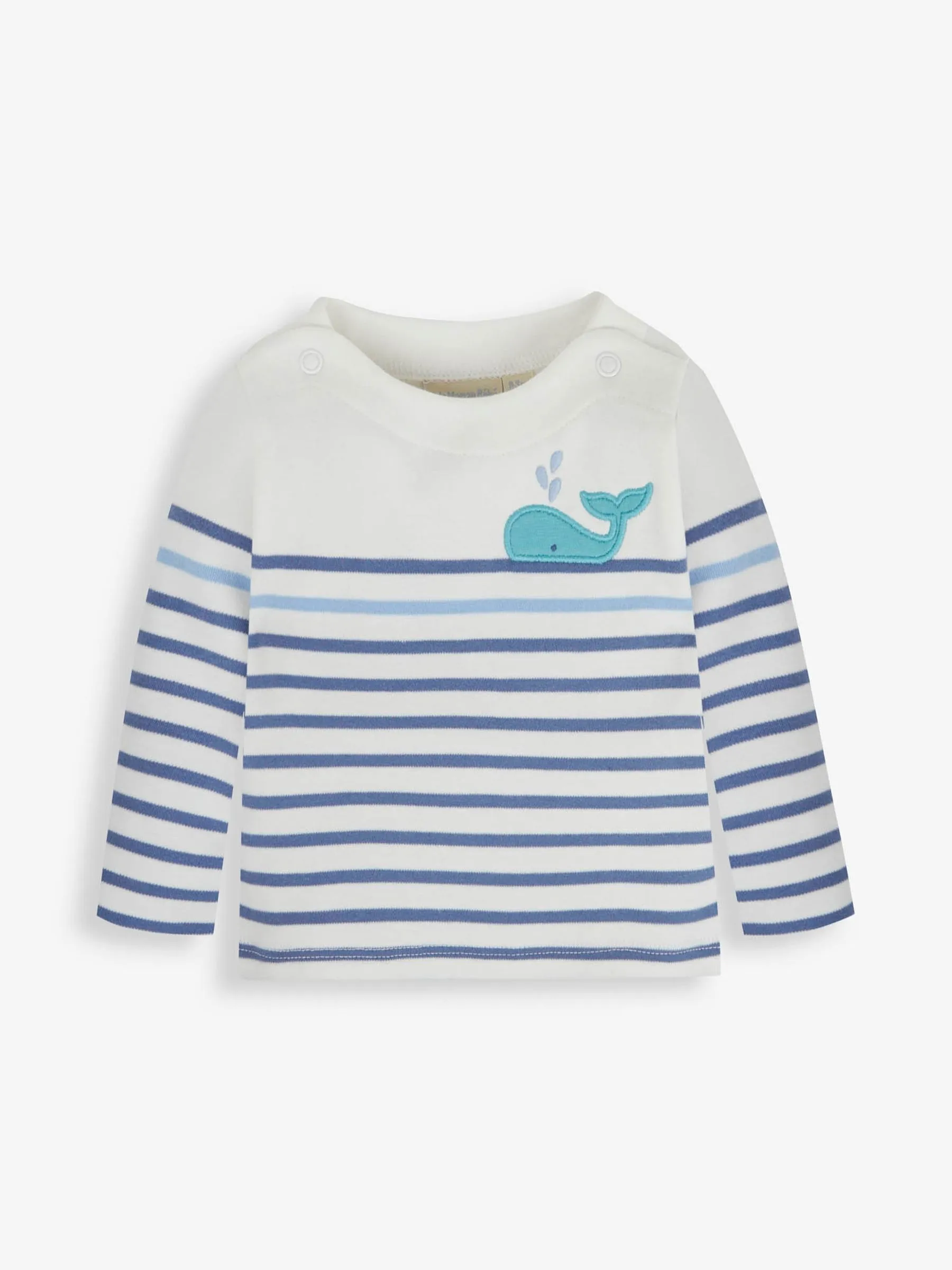 Indigo Blue Breton Top & Rib Leggings Set