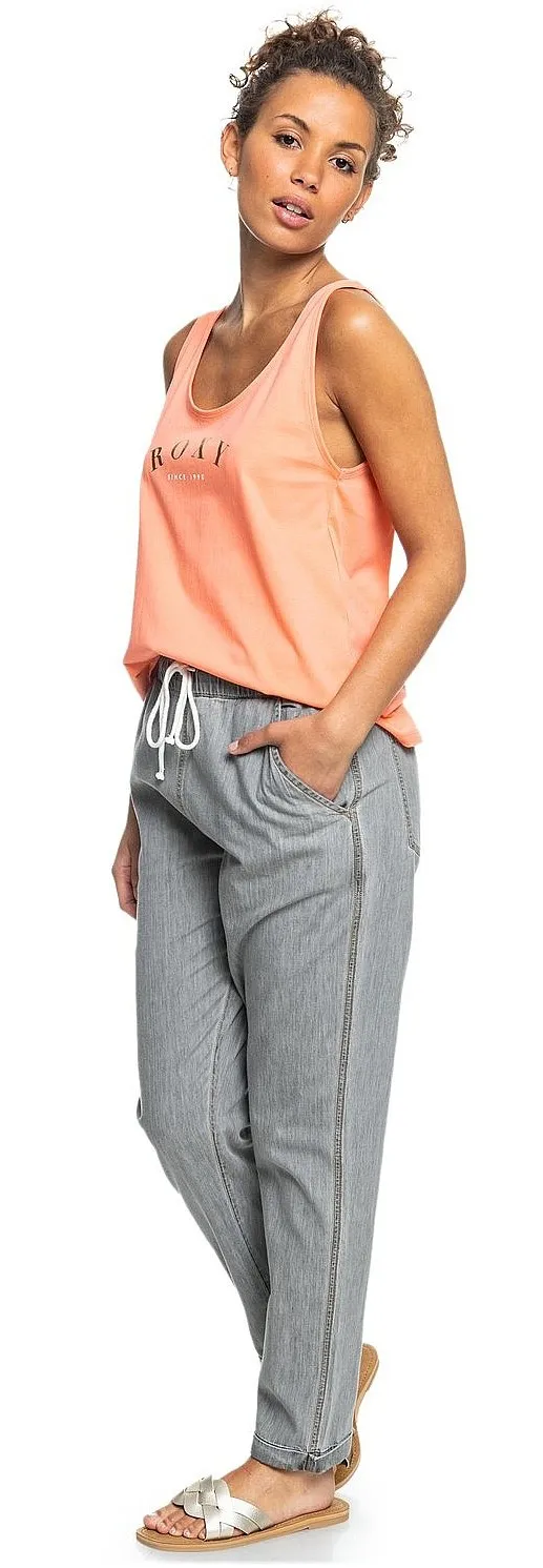 jeans Roxy Slow Swell Grey Regular - SKP0/Light Grey - women´s