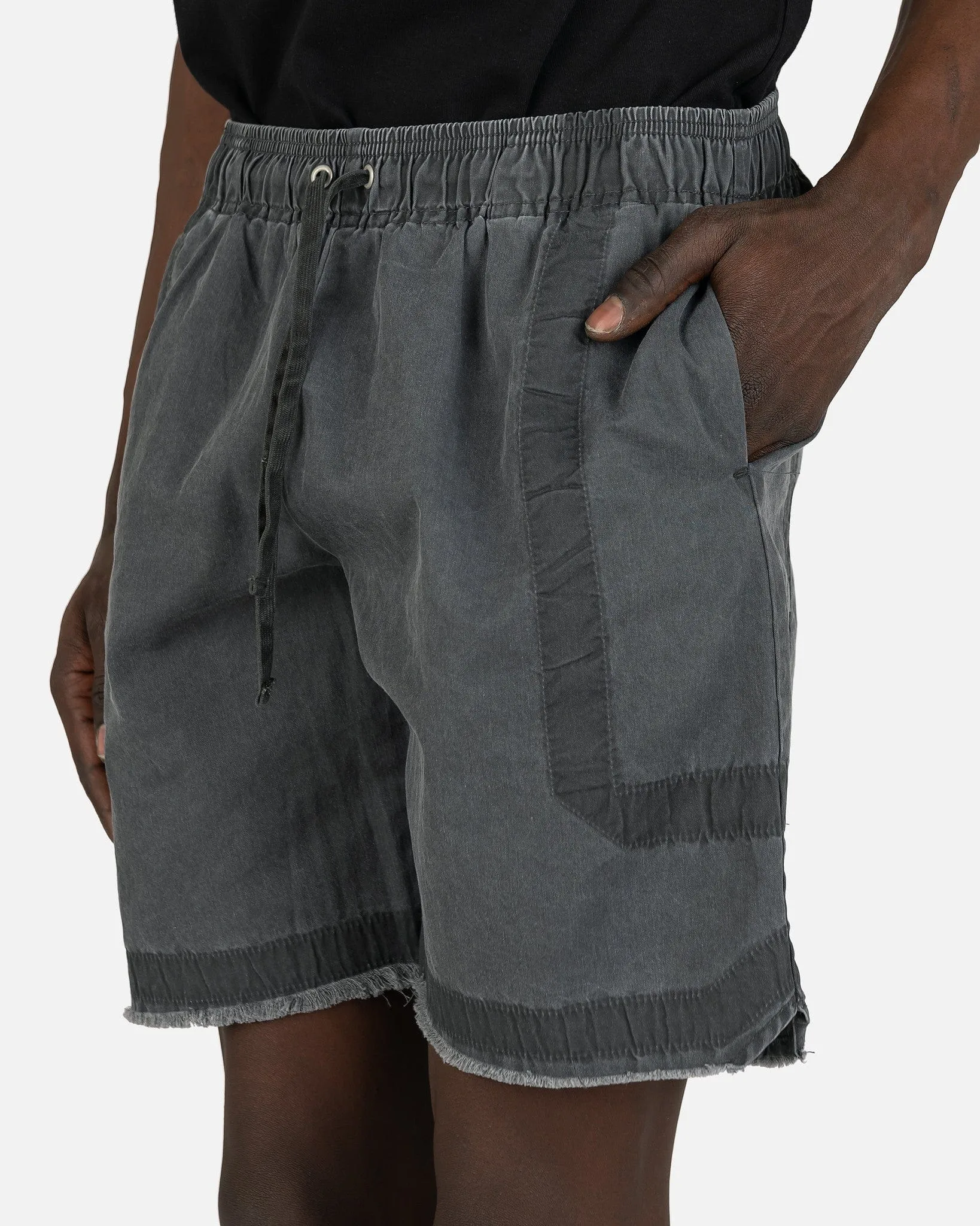John Elliott Cotton Poplin Frame II Shorts in Black