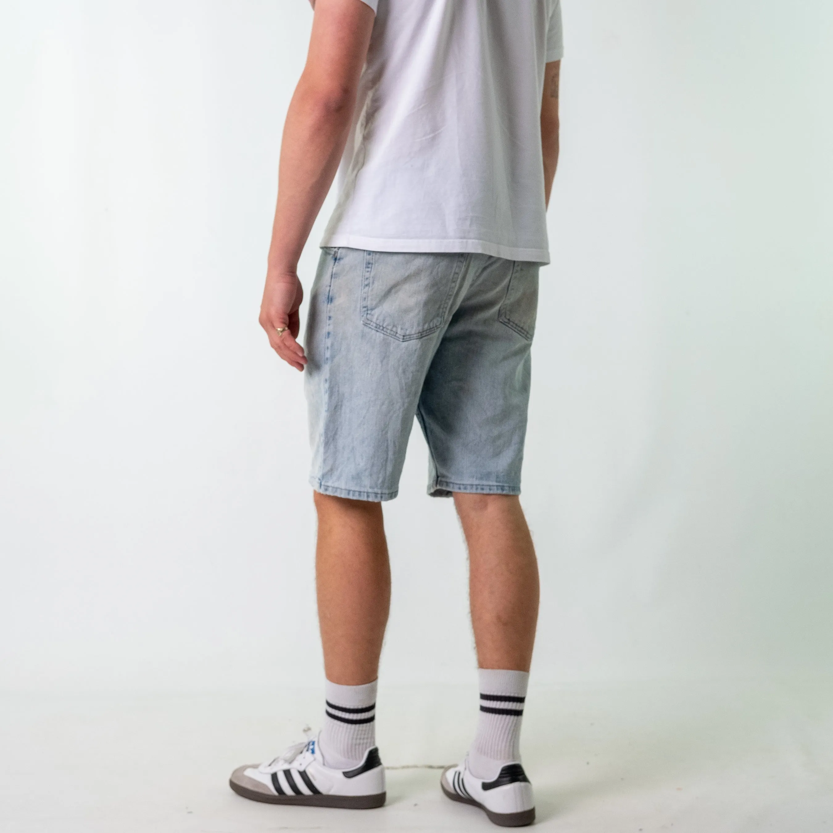 Light Blue 90s Wrangler Denim Jorts Shorts (34)