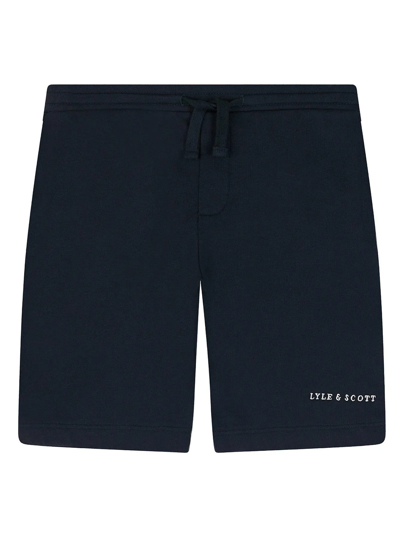 Lyle & Scott Boys Script Embroidered Sweat Shorts - Dark Navy