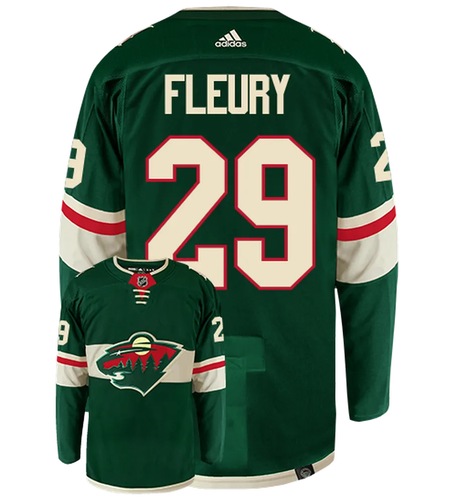 Marc Andre Fleury Minnesota Wild Adidas Primegreen Authentic NHL Hockey Jersey     