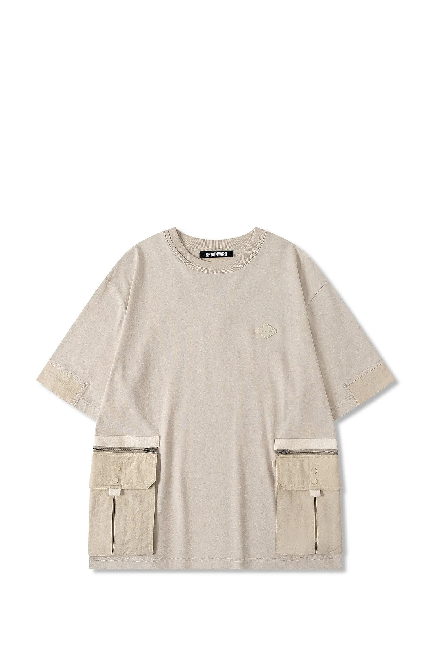 MEN'S COVERTIBLE TWO POCKETS T-SHIRT