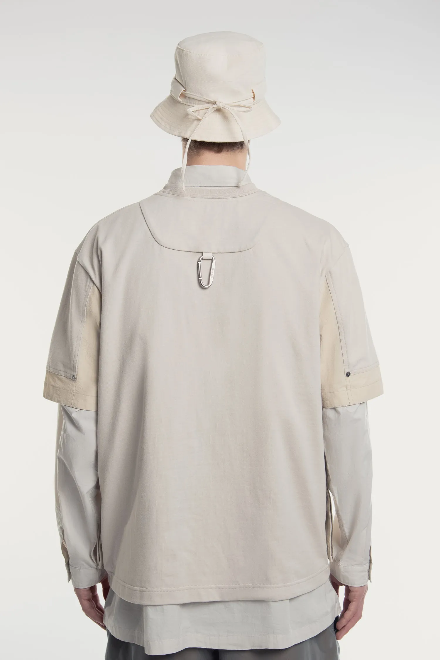 MEN'S COVERTIBLE TWO POCKETS T-SHIRT