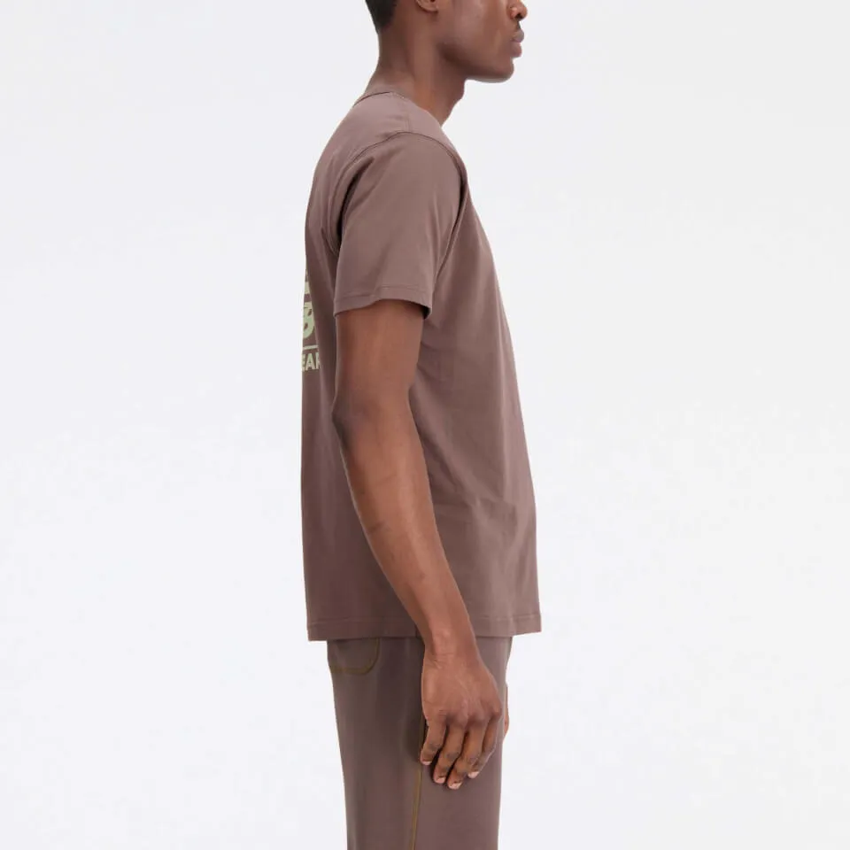 New Balance NB Essentials Graphic Cotton-Jersey T-Shirt - M | Coggles