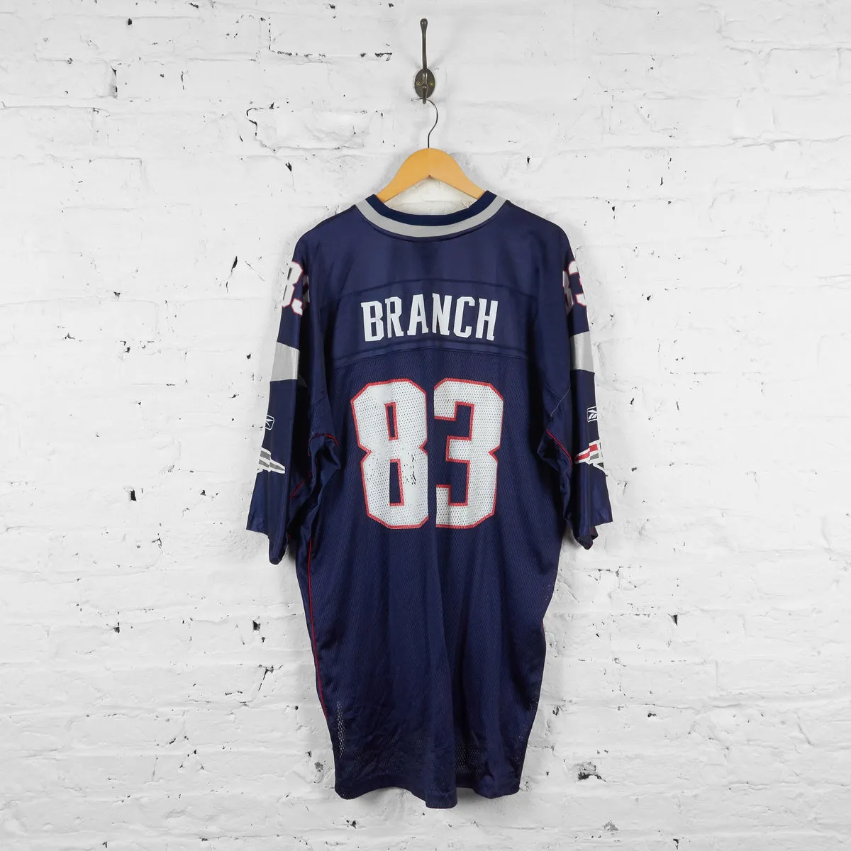 New England Patriots Branch NFL American Football Jersey - Blue - XXL
