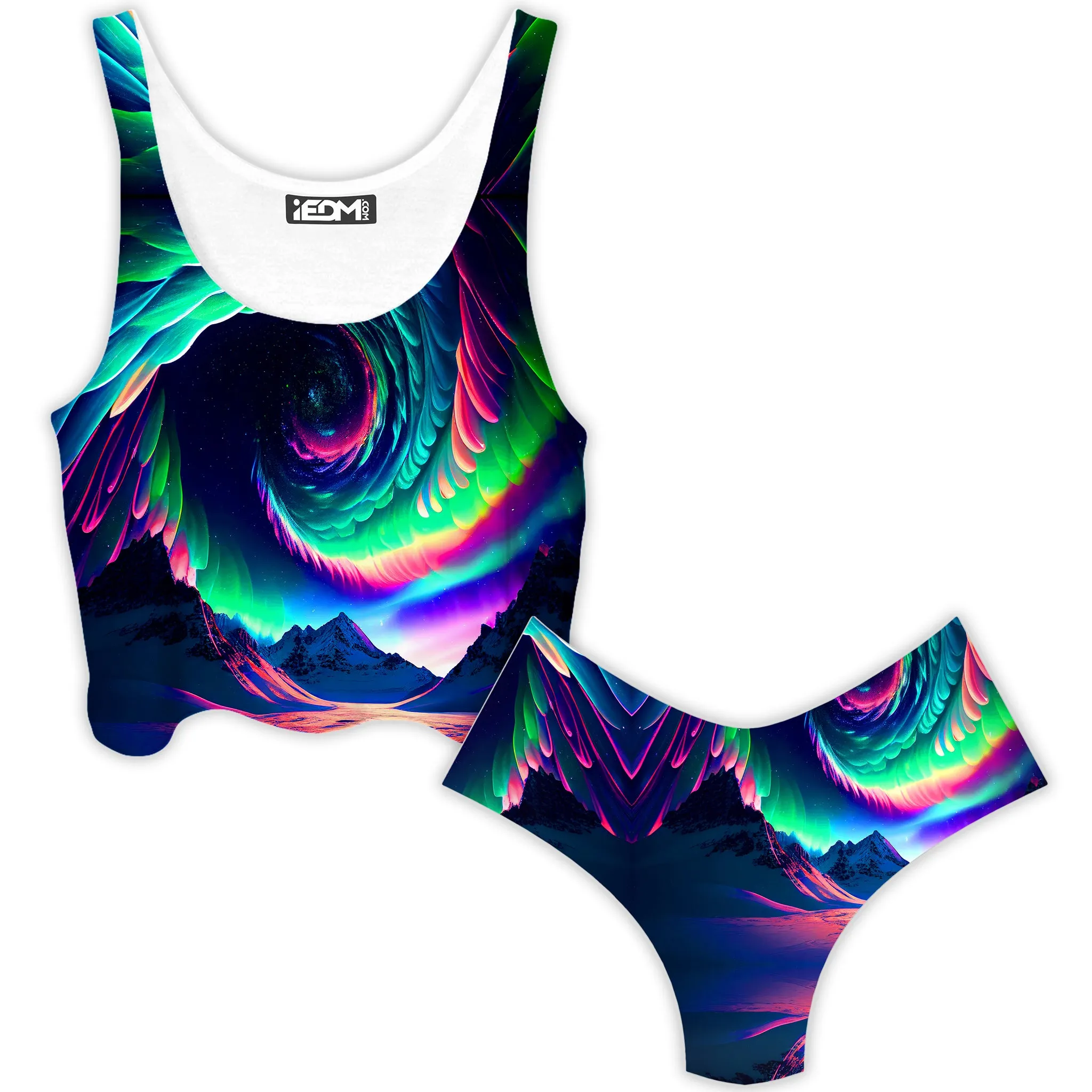 Northern Lights II Crop Top and Booty Shorts Combo