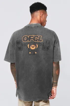 Oversized Skate Graphic Washed T-shirt