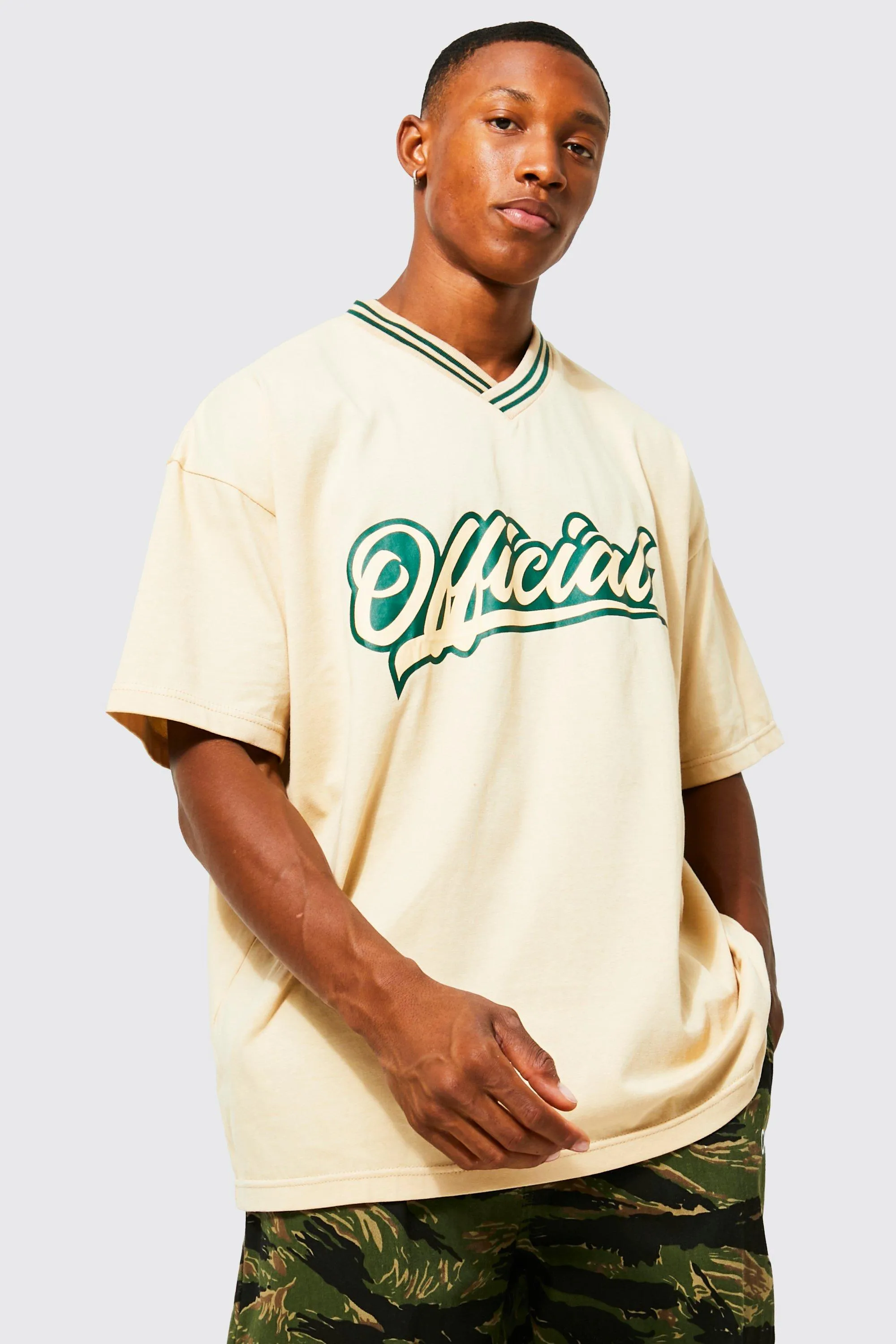 Oversized Varsity Graphic T-shirt
