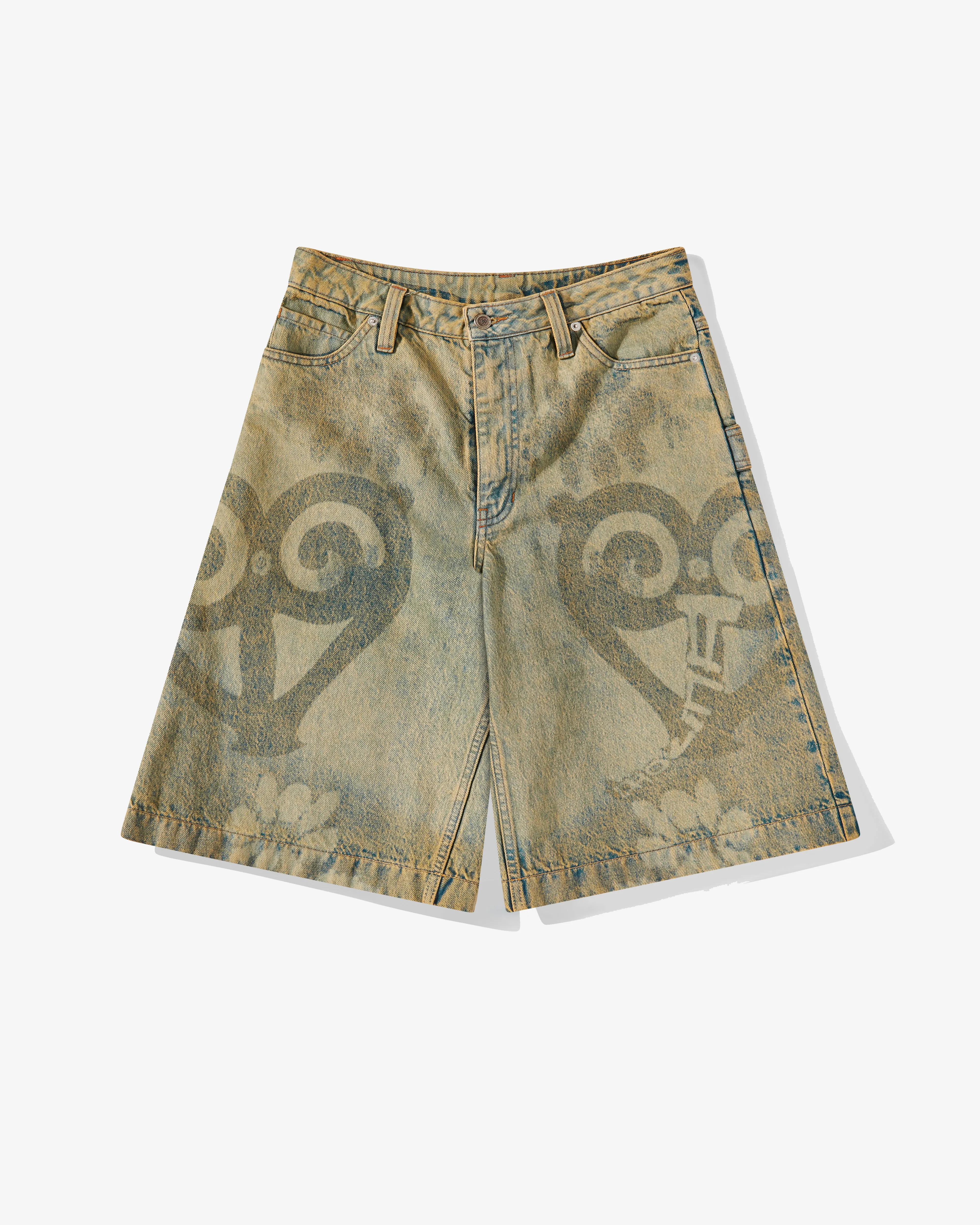 Paolina Russo Women's Laser Etched Bermudas Shorts  Sand