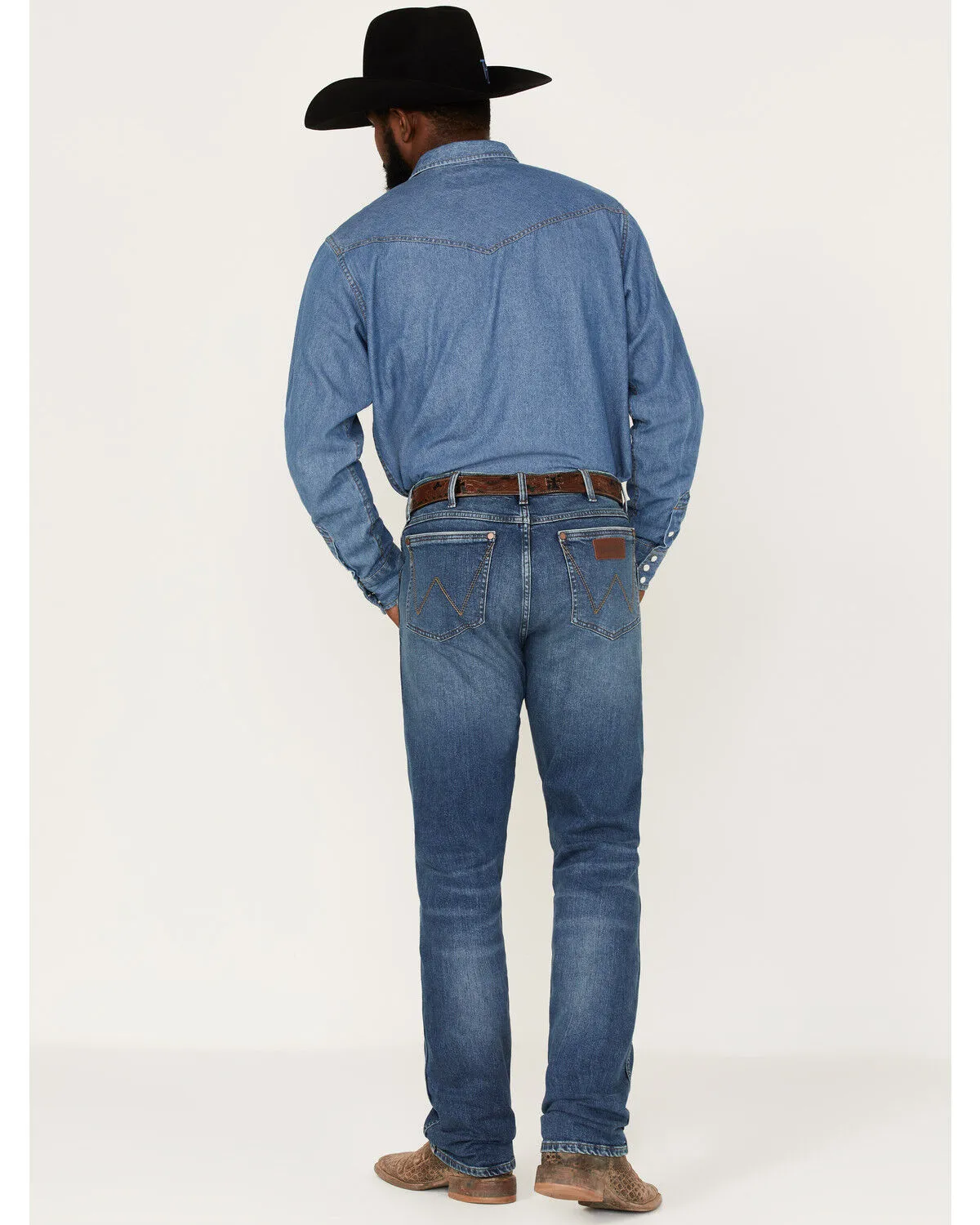 Product Name:  Wrangler Retro Men's Ferris Medium Wash Stretch Slim Straight Jeans