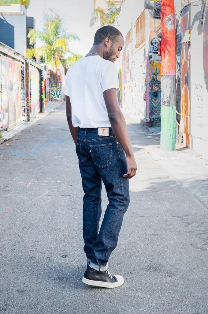 Pure Blue Japan NP-13.8oz-019 Nep Denim Jeans - Straight Tapered 13.8oz