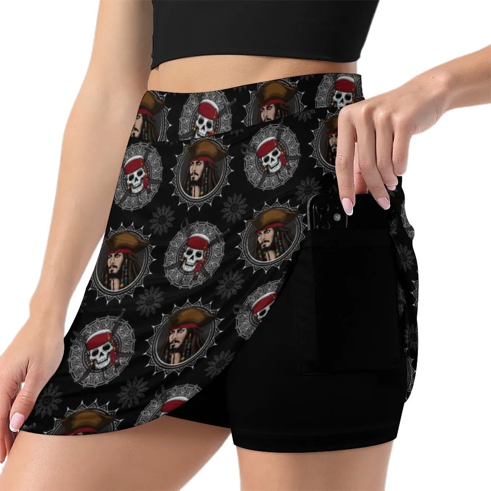 Savy Athletic A-Line Skirt With Pocket Solid Shorts