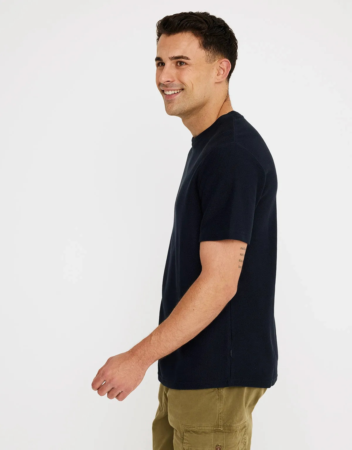 Short Sleeved Cotton T-Shirt - Wafle