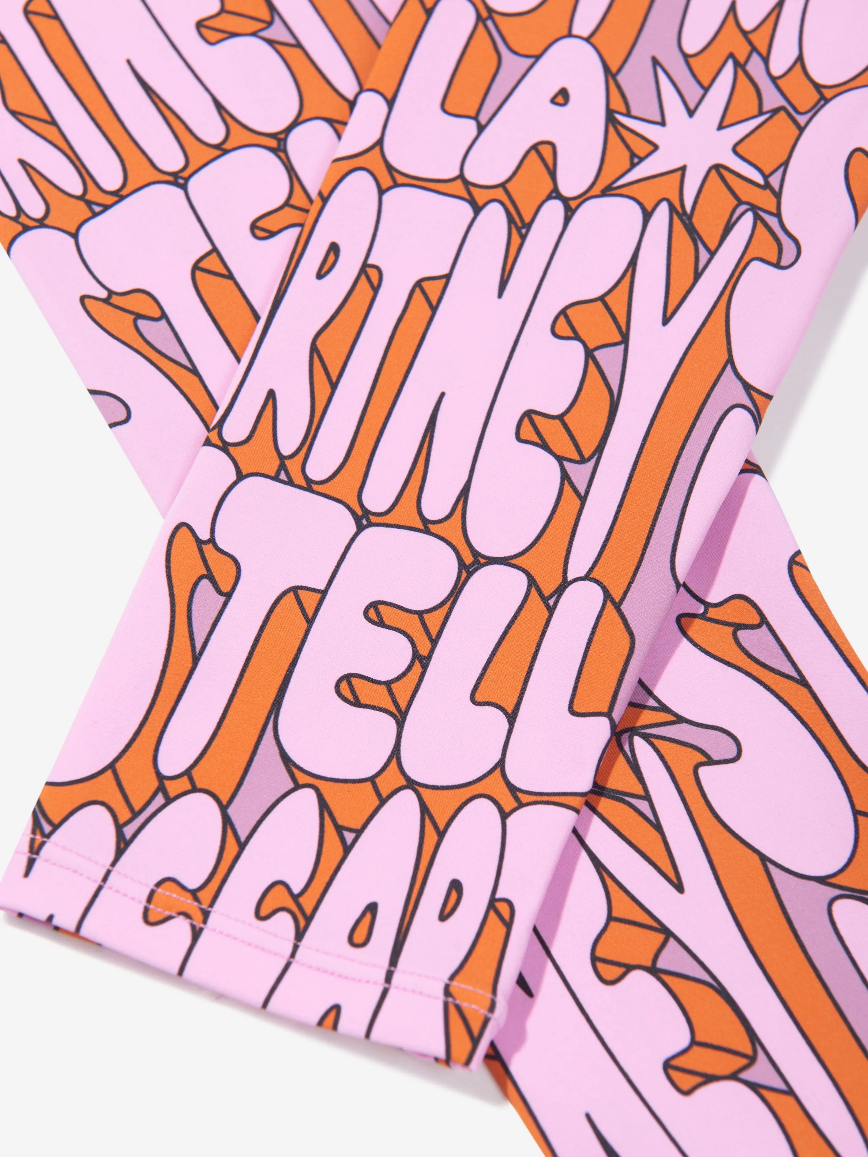 Stella McCartney Girls Logo Leggings in Pink