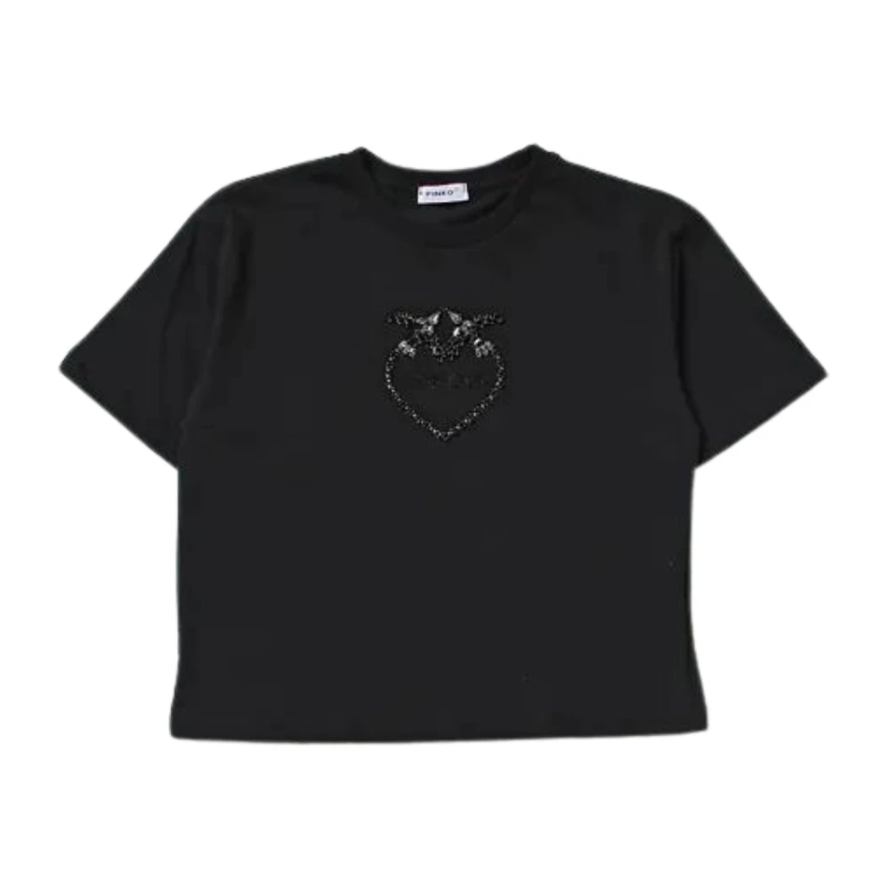 T-shirt Love Birds nera