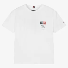 Teen Boys White Logo T-Shirt