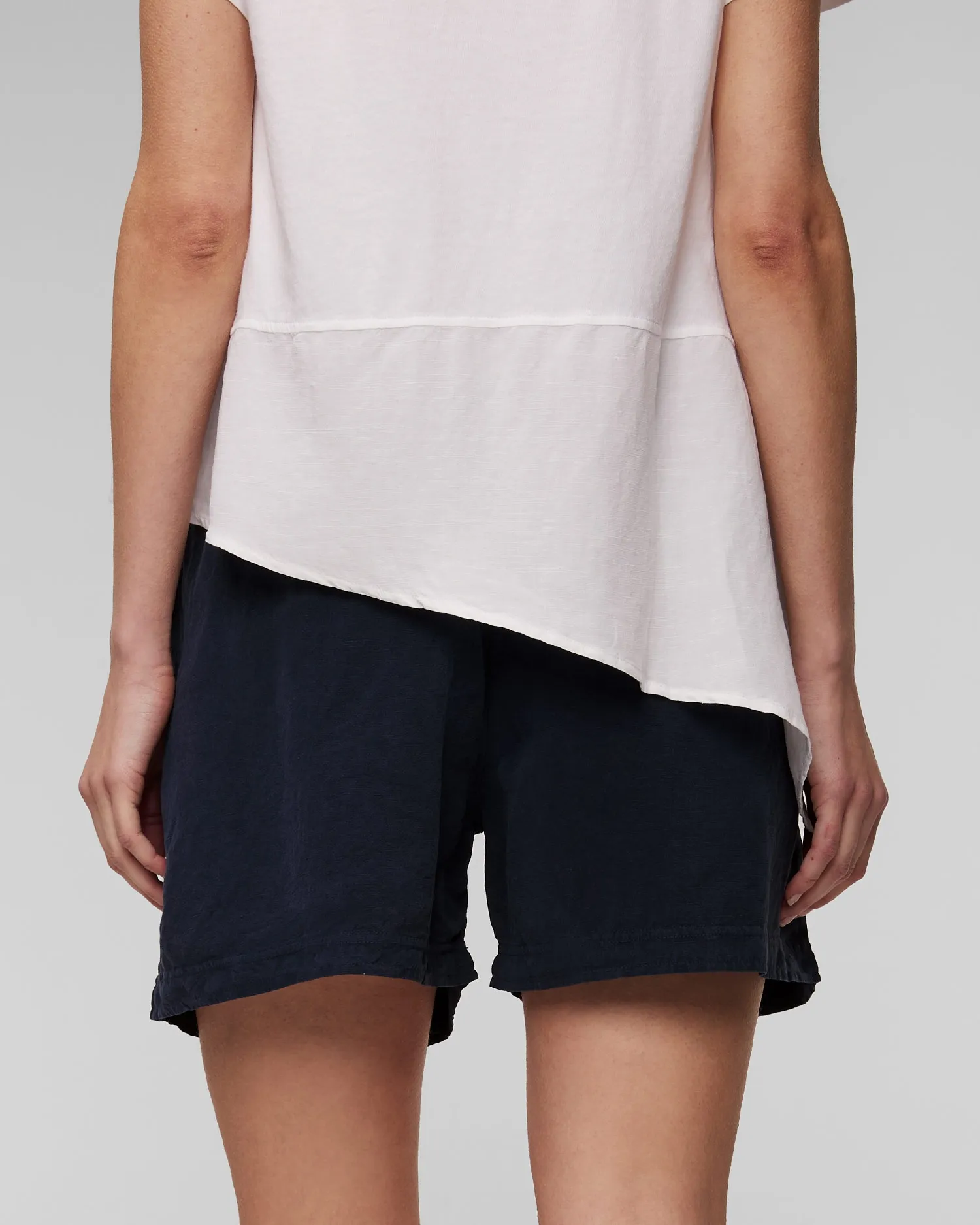 Women’s navy blue linen shorts Deha D02216-25515