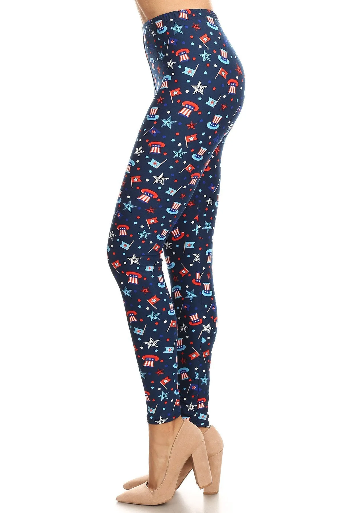 Women's Regular American Spirit Pattern Printed Leggings