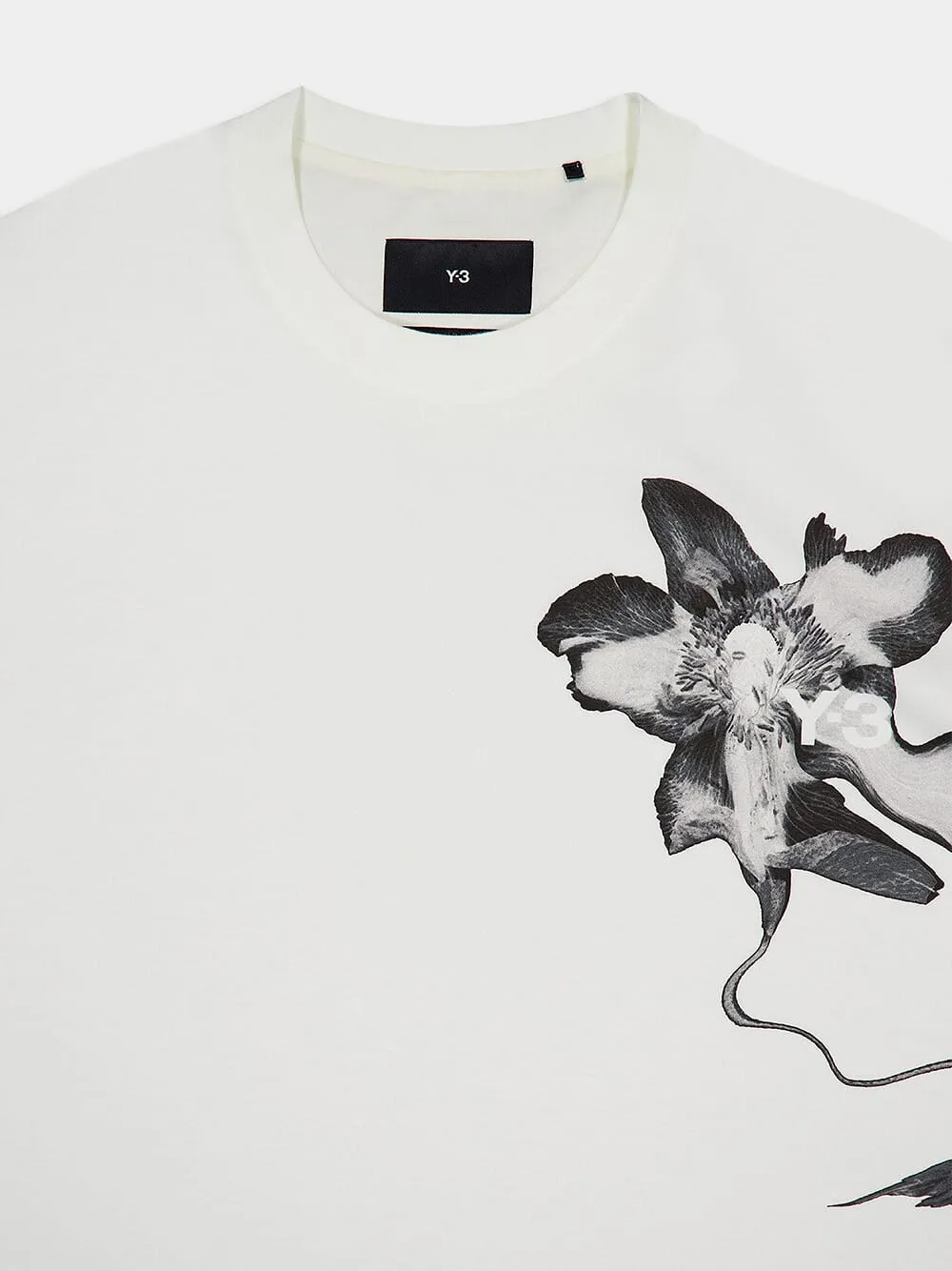 Y-3 Floral Print T-Shirt
