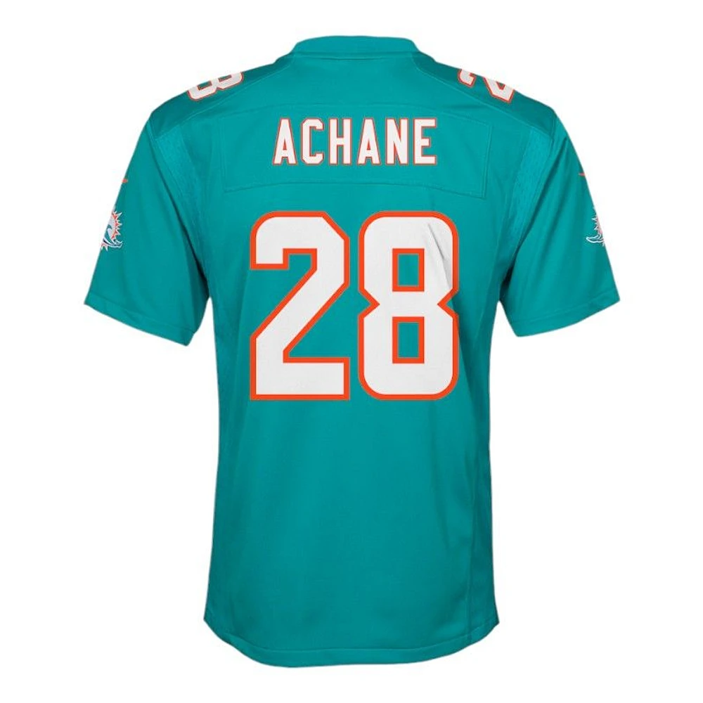 Youth Miami Dolphins De’Von Achane Aqua Teal Nike Game Jersey
